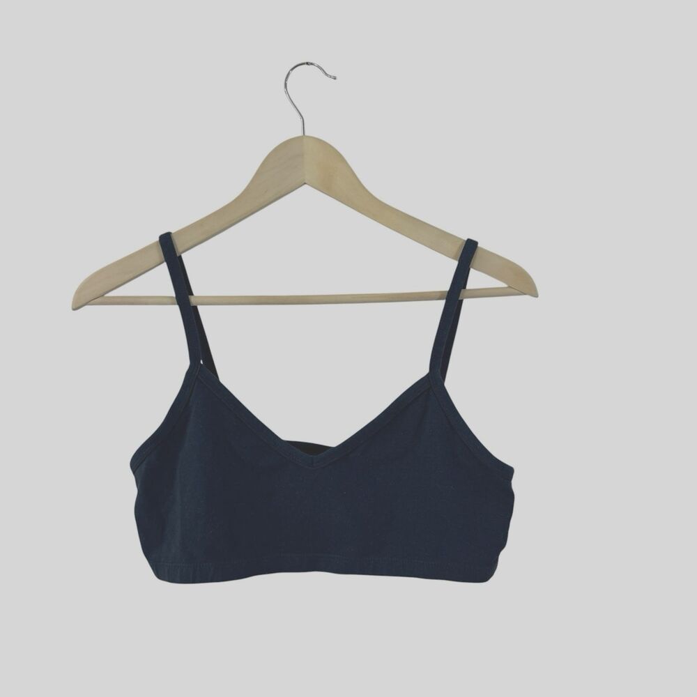Jungmaven EUC X-Large Hemp Organic Cotton Blend Bra Navy Blue Womens READ